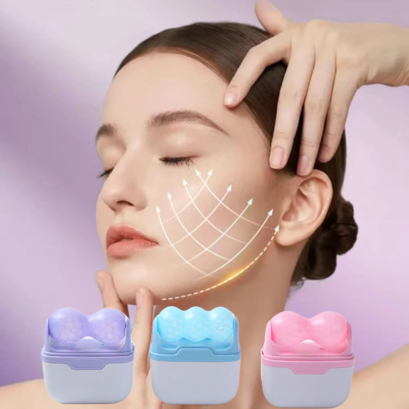 Ice Roller Face Cold - Rol Es Kepala Ganda untuk Mengurangi