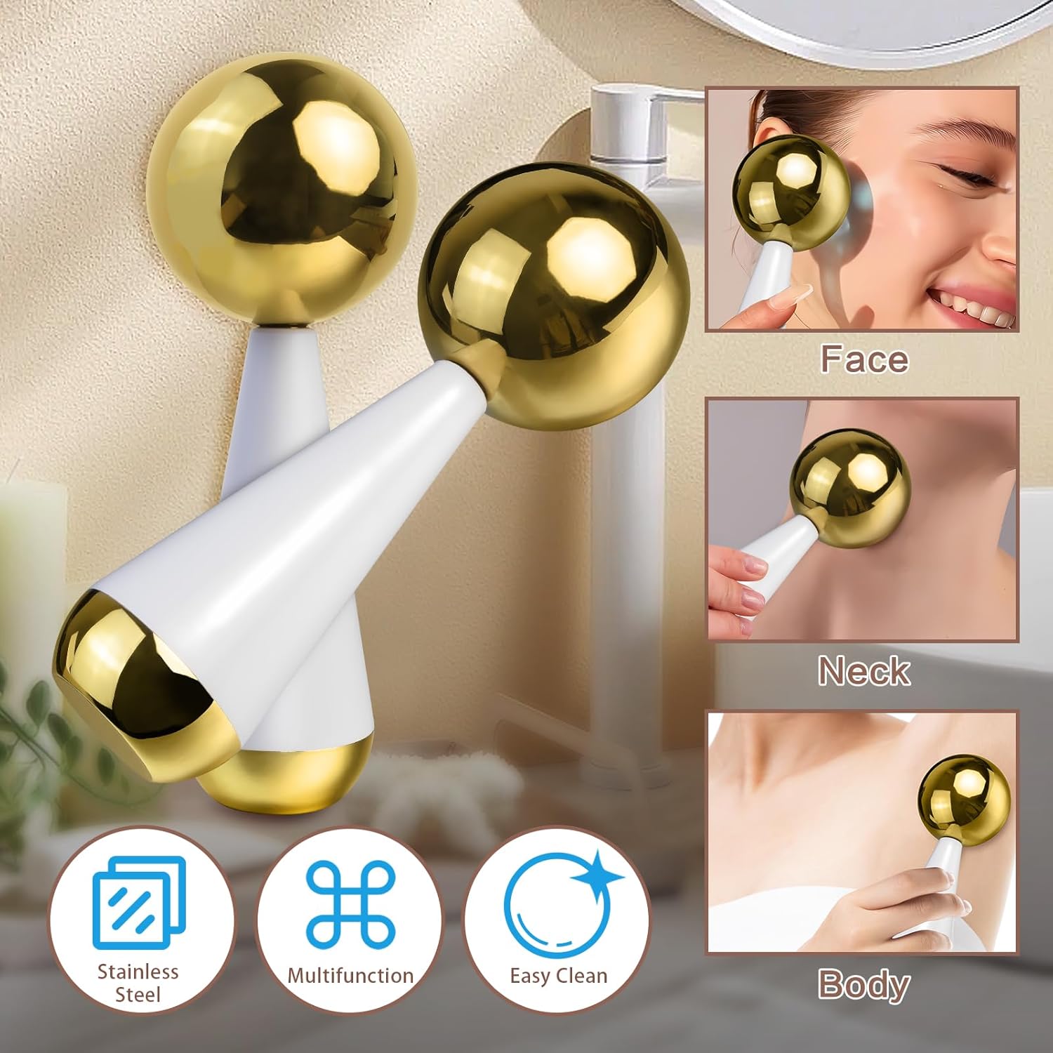 Bola Es untuk Wajah Mata Baja  - Ice Roller Face Cold ulasan dan harga